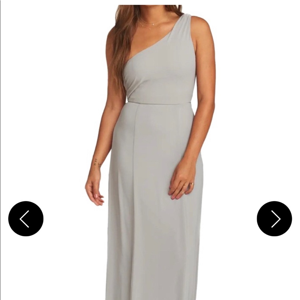 ISO Show Me Your Mumu Eliza one shoulder grey